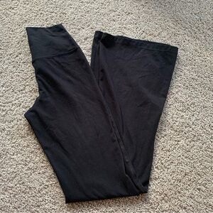 Yogalicious Lux Black Crossover Flare Legging Yoga Pants Size Extra Small